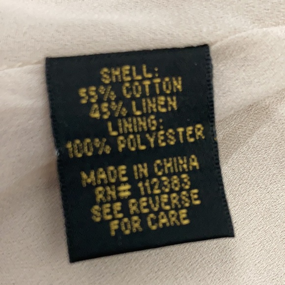 NWT Reba Cream with Tan Accents Midi Skirt Size 16 - Picture 12 of 12